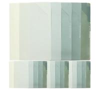 Baluue 20 Pezzi Cartelline Porta Documenti in Plastico Design e Colore Sfumato, per Ufficio, Facili da Classificare e Ottimizzare lo Spazio Struttura Robusta