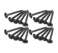 Baluue 200 Pezzi Chiodi per Tappezzeria Testa Rotonda Neri Unghie Resistenti per Mobili e Pareti Puntine Antiche per Divano e Testate Perforazione Potenziata per Materiali Spessi