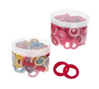 Baluue 200pezzi Elastici Per Colorati Per Ragazzo Ragazza e Donne Accessori Per Chic Con Scatola Elastici Per Coda Di Cavallo Di Fasce Per Colori Neon e Candy