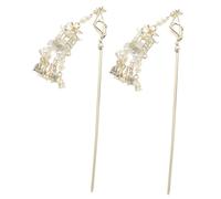 Baluue 2pezzi Bacchette Per Pendente Lunghe Circa Accessori Per Acconciature e Updo Femminili