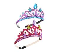 Baluue 2pezzi Corona per Bambina Forma di Stella Marina Copricapo per Compleanno Accessori in Stile Oceano Resistente e Facile da Indossare