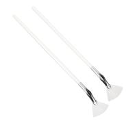 Baluue 2pezzi Fan Eyelash Brush Spazzola Per Mascara Inferiore Con Design Curvo Per Applicazione Precisa Per Make-up e Regali Amiche Completo Di Due Pennelli