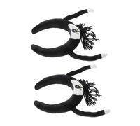 Baluue 2pezzi Headband Chimpanzee Ears Plush Hair Band for Women Cute Animal Ear Accessories for Cosplay and Parties Adorable Decorative Hairband with Frizzy Hair Design