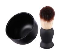 Baluue 2pezzi Pennello Da Barba e Ciotola Per Rasatura Per Uomini Kit Completo Per Della Barba Strumenti Per Rasatura Comfortevole e Precisa