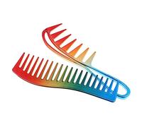 Baluue 2pezzi Pettine Per Multiuso Per Uomo Pettine Per Acconciature Con Denti Larghi Realizzato Resistente Per Bagnati e Asciutti Per Creare Stili Retro e Moderni