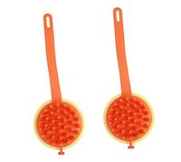 Baluue 2pezzi Spazzola Silicone Per Massaggio e Esfoliazione Della Utile Per Bagno e Doccia Design Ergonomico Con Gancio Perfetta Per Pulizia e Benessere Della