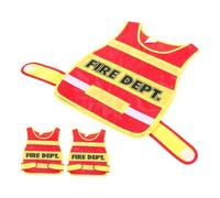 Baluue 3 Pezzi Costume Vigile del Gilet Simulazione per Cosplay e Giochi Ruolo Tessuto Lavabile e Colori per Sviluppo Creatività e Socialità