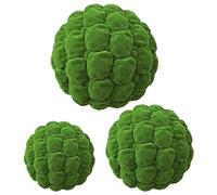 Baluue 3 Pezzi Palline di Muschio Artificiale da Sfere Decorative Verde Topiary Realistiche per Centrotavola Matrimoni Eventi e Riempitivo per Vasi e Ciotole