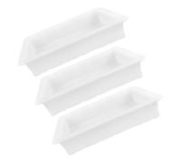 Baluue 3 Pezzi Stampo per Pavimentazione in Plastica, Stampo per Pietra da Giardino Riutilizzabile e Facile da Usare, Bianco, per Percorsi Esterni