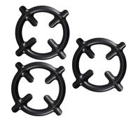 Baluue 3 pezzi Supporti Pentole Rotondi in Ghisa Antiscivolo per Cucine a Gas e Campeggio Sottopentola Resistenti e Facili da Installare per Caffettiere e Pentole Varie