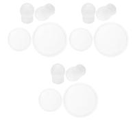 Baluue 3 Set Diaframma Dello Kit Orecchie Sostituzione Degli Auricolari Anelli Del Diaframma Auricolare Orecchio Mini Cuffie Accessori Per Gel Di Silice Bianca