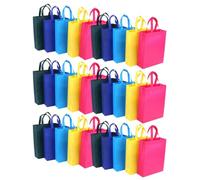 Baluue 30 Pezzi Borse della Spesa Non Tessuto Riutilizzabili e Pieghevoli Stampa Decorativa, per Viaggio e Organizzazione Domestica, Set da Colore Casuale