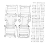 Baluue 30 pezzi Nail Extension Tips Reusable Invisible Plastic Buckles For DIY Manicure Connectors For Daily Wear And Travel