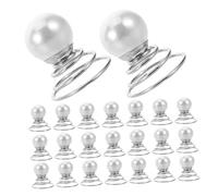 Baluue 36 Pezzi Forcine Spirale con Perla Artificiale per Capelli Spessi e Lunghi Fermagli per Acconciature da Sposa Clip Vite per Chignon Eleganti e Raccolti da Cerimonia