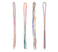 Baluue 36pezzi Corde Colorate Per Intrecciare Elastici Per Acconciature e Decorazione Dreadlock Filo Per Treccia Vari Colori e Design Vivaci Accessori Per Stile Hip-hop