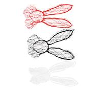 Baluue 3pezzi Fasce Per Con Orecchie Di Coniglio Pizzo Accessori Divertenti Per Feste e Cosplay Colori Random Leggere e Non Deformabili