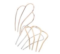 Baluue 3pezzi Forcine Francesi Forma Di u in Metallo Di Accessori Per Capelli Minimalisti Per Donne Sposa e Feste Pettini Laterali Per Capelli Vintage