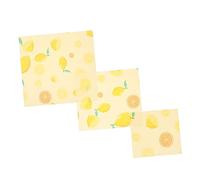 Baluue 3pezzi Pellicole Riutilizzabili Cera Organica Imballaggio Sostenibile Per Pane Formaggio e Sandwich Per Stile Di Vita Sano e Naturale