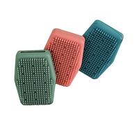 Baluue 3pezzi Spazzole Da Bagno Esfoliatori Per Massaggio Corpo Di Spazzole Per Pulizia Facile Da Asciugare e Riutilizzare Materiale Alimentare