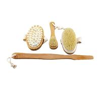 Baluue 3pezzi Spazzolper Setole Naturali Esfoliante Massaggiante Per La La Circolazione e Rimuove Accessori Per e Della