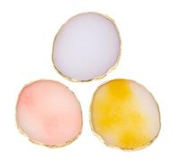 Baluue 3pezzi Tavolozza in Resina per Nail Art Supporto per Miscelazione Colori Espositore per Design Unghie Strumento per Smalti e Pigmenti