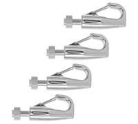 Baluue 4 Ganci in Acciaio Inossidabile per Appendere Quadri Clip di Sicurezza Ganci per Binari per Cornici Compatibili Cartongesso e Pareti Rigide per Gallerie D’Arte e Esposizioni