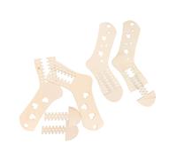 Baluue 4 Pezzi Kit da Blocca Calzini in Legno per Maglia Modelli Te Sottili e Resistenti per Tessitura Calzini Superficie Liscia Senza Schegge Facili da Conservare e Modellare