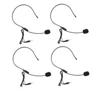 Baluue 4 pezzi Microfono Headset con Archetto Vite per Amplificatore Vocale Design Leggero e Compatto Riduce Rumore di Fondo Compatibile con Speaker e Laptop