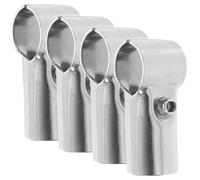 Baluue 4 pezzi Morsetti in Acciaio Inox per Tubi Morsetti per Recinzioni Catena e Riparazioni Staffe Terminali per Mensole e Ringhiere per Strutture per Piante Armadi e Recinzioni