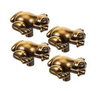 Baluue 4 Pezzi Pomelli Armadio in Lega di Zinco Forma di Rana Vintage Maniglie Classiche per Mobili da Finitura Liscia Resistente e Stile Minimalista per Comò Decorativi