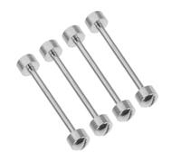 Baluue 4 Pezzi Watch Strap Screw Tube Rods Steel Pins For Secure Band Connection Easy DIY Installation Compatible With Various Watch Models And Materials