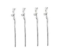 Baluue 4 Pz bacchette geometriche per in metallo accessorio per per le donne ciondoli per lacci delle scarpe forcina ondulata signora della forcina molletta Lega di zinco