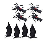 Baluue 4paia Halloween Hair Accessories Spooky Spider Hair Clips for Cosplay Parties Adorable and Fun for Girls Halloween Celebrations