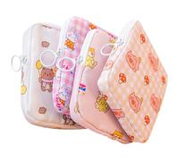 Baluue 4pezzi Borse Porta Assorbenti Portatili Mini Pochette Per Sanitario Comode e Resistenti Per Uso