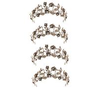 Baluue 4pezzi Coroncina Elegante Per Matrimonio Accessorio Per Sposa Delicato Headdress Da Festival e Ballo Decorazione Per Occasioni Speciali Design Resistente e Raffinato