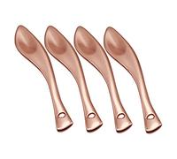 Baluue 4pezzi Cucchiai Per Crema Viso Misurini Per Crema Cosmetica Strumenti Per Viso Comodi Per Trasporto Per Applicare Contorno Occhi Oli e Altri Prodotti Per Cura