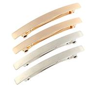 Baluue 4pezzi Fermagli Per Donna Inossidabile Clip Bill Eleganti Oro e Argento Accessori Chic Per Acconciature Di Donne e Ragazze