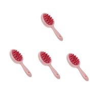 Baluue 4pezzi Massaggiante Per e Scalp Massage Brush Scrub Capillare Per Shampoo e Relax Muscolare Design e Portatile Per Dandruff e Capelluto Oily