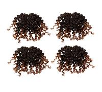 Baluue 4pezzi Short Bob Curly Crochet Braids Hair Extensions for Women Bouncy and Soft Synthetic Hair Easy to Install for Everyday Wear