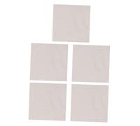 Baluue 5 Pezzi Tessuto Lino Cotone per Ricamo Quadrati Tessuto Cucito Resistente Anti-Pilling per Progetti Te e Accessori Sartoriali