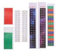 Baluue 5 set Adesivi Note Colorati per Thumb Piano per Principianti Etichette Promemoria Resistenti e Leggere per Allenamento Pianoforte Dita