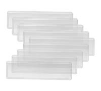 Baluue 50 pezzi Porta Carte Adesivi Trasparenti Custodie Autoadesive per Etichette e Documenti in PVC Resistente per Ufficio Magazzino e Negozi
