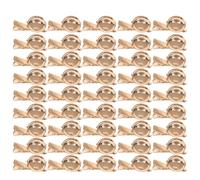 Baluue 50pezzi Spilla Vassoio Vuoto per Badge Base in Metallo per Spilla Fai da Te Accessori per Creazione di Spille Pack per Artigianato