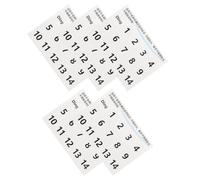 Baluue 5fogli Etichette per Scale di Tamburo Handpan Numeri Neri per Principianti Adesivi per Note Musicali per Tamburo Lingua Decalcomanie per Esercizi di Percussioni Accessori