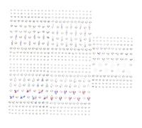 Baluue 5fogli Sticker Gioielli Facciali Cristallo Di Gemme Adesive Per Decorazioni Di Make-up Per Feste Cosplay e Festival