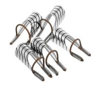 Baluue 5pezzi Reusable Nail Art Forms Crystal Nail Extension Tools for Professional Manicure and Diy Use Durable Aluminum French Tips Protector