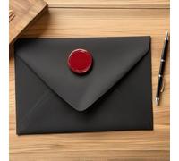 Baluue 6 Confezioni Perle di Cera Rossa Ottagonali per Sigillatura Buste Inviti di Nozze Confezioni Regalo e Decorazioni Te per Pacco