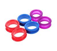 Baluue 6 pezzi Anelli Protettivi in Silicone per Dita Forbici da Toelettatura Grip Antiscivolo per Parrucchieri e Toelettatura Cani Riduce Vesciche e Pressione Tagliare con Comfort e