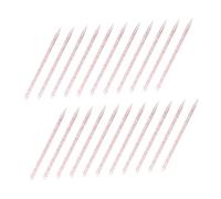 Baluue 600 Pezzi Strumenti Manicure Doppia Punta con Spingi Cuticole e Penna Dotting per Nail Art Bastoncini Resistenti in Cristallo per Uso Professionale e Casa Rosy