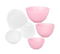 Baluue 6pezzi Ciotola in Silicone Per Mescolare Maschere Facciali Ciotola Per Trattamenti Di Bellezza Multiuso Per Preparazione Di Maschere Strumento Per Mescolare Per Viso